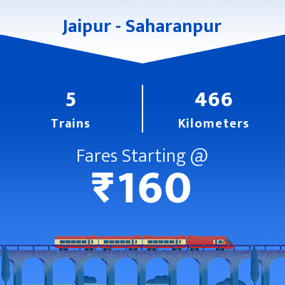 Jaipur To Saharanpur Trains